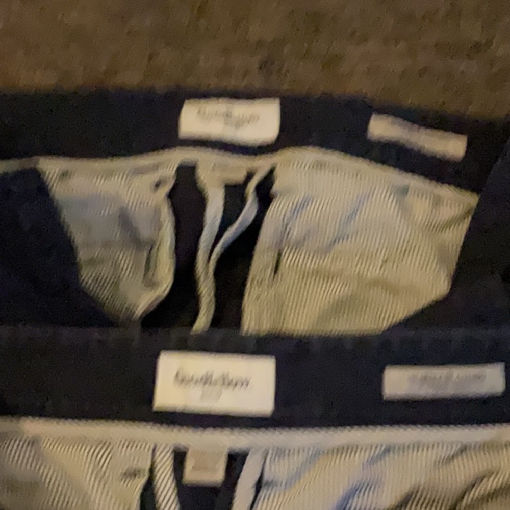 Nautica Navy and White Striped Shorts
